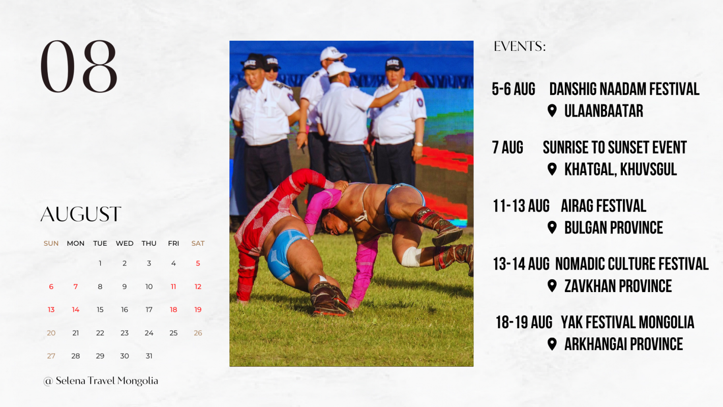 Major Mongolian Events in August  | SElena Travel Mongolia