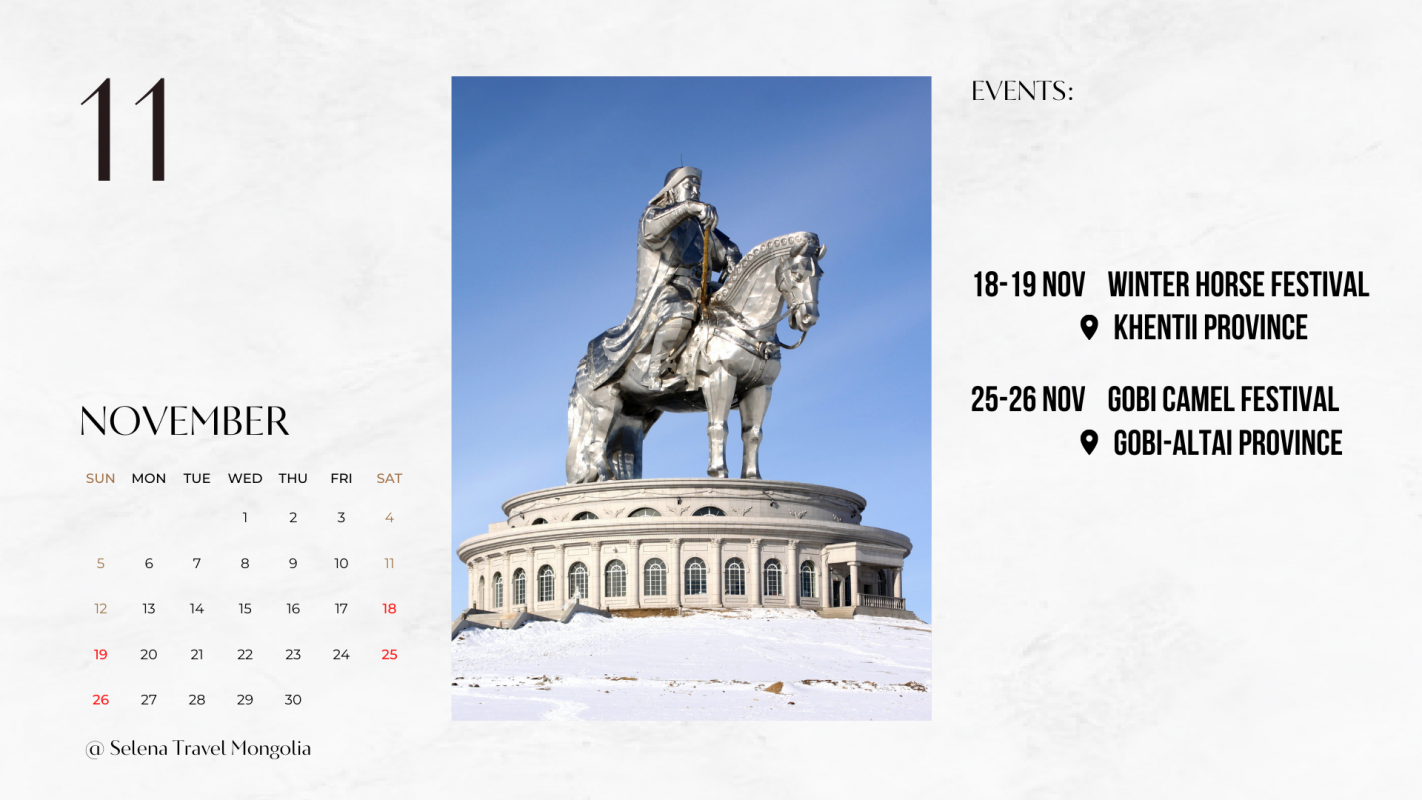 Major Mongolian events in November