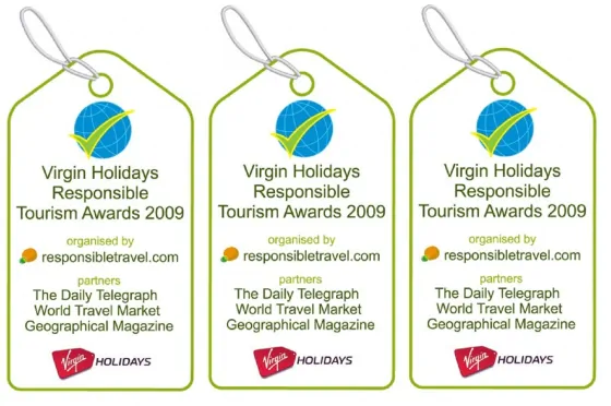 Recognition for Selena Travel LLC at the Virgin Holidays Responsible Tourism Awards 2009