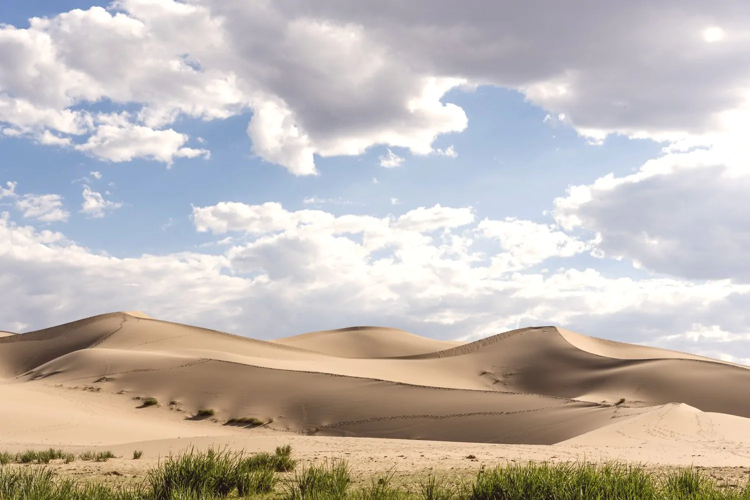 Khongor Sand dunes in Gobi desert