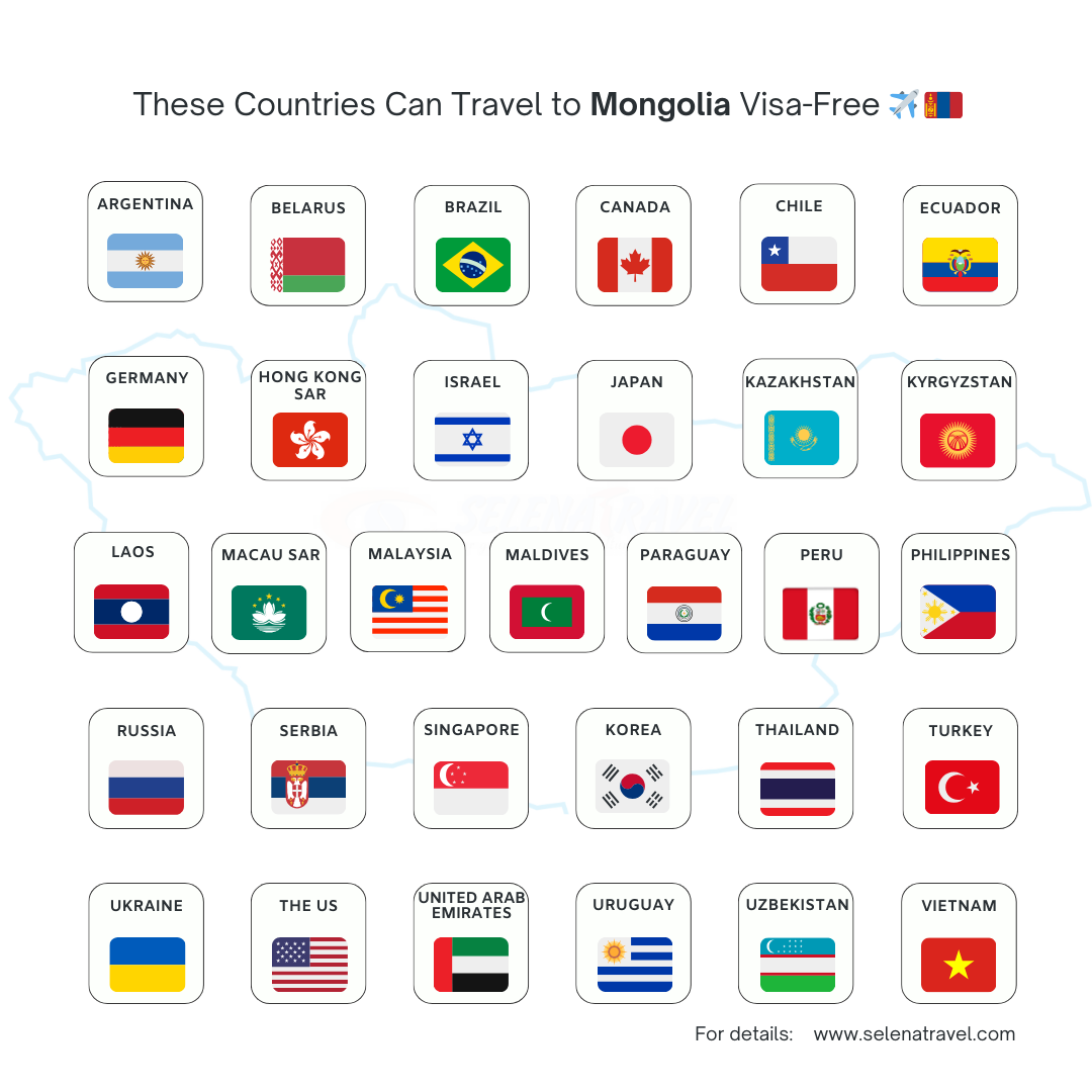These Countries Can Travel to Mongolia Visa-Free 