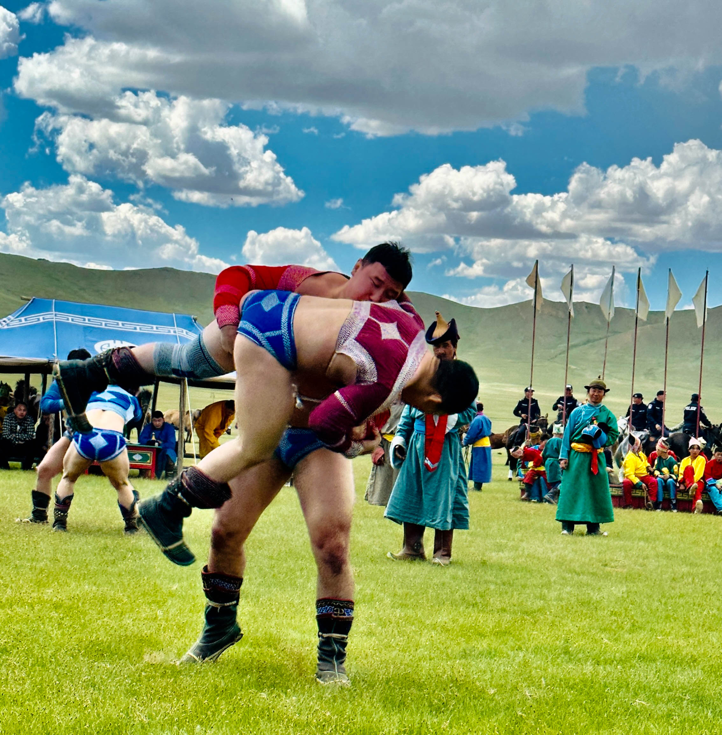 Mini Naadam Festival at Mongol Nomadic camp