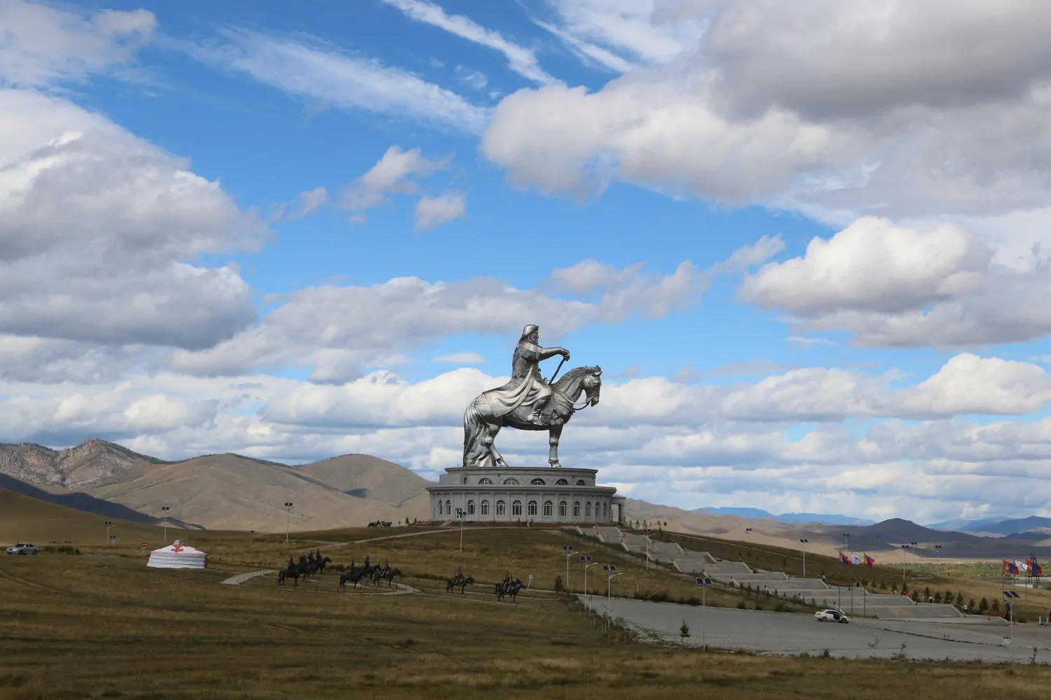 Statue of Chinggis Khan at Terelj National park