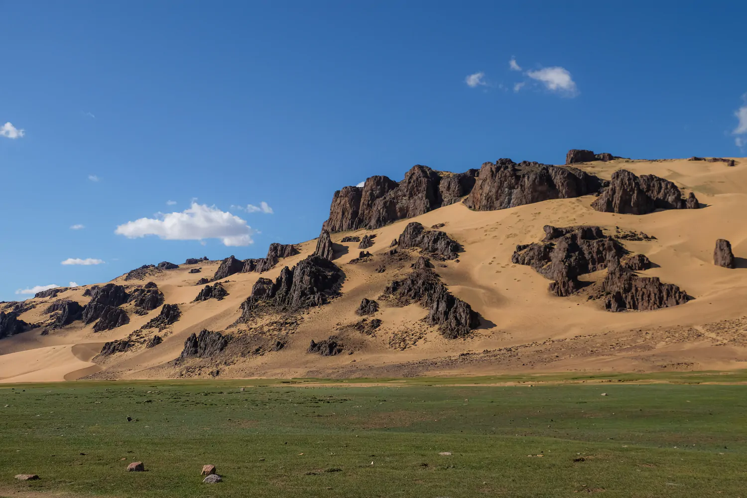 Bor Khyar Sand dunes in Zavkhan province Mongolia