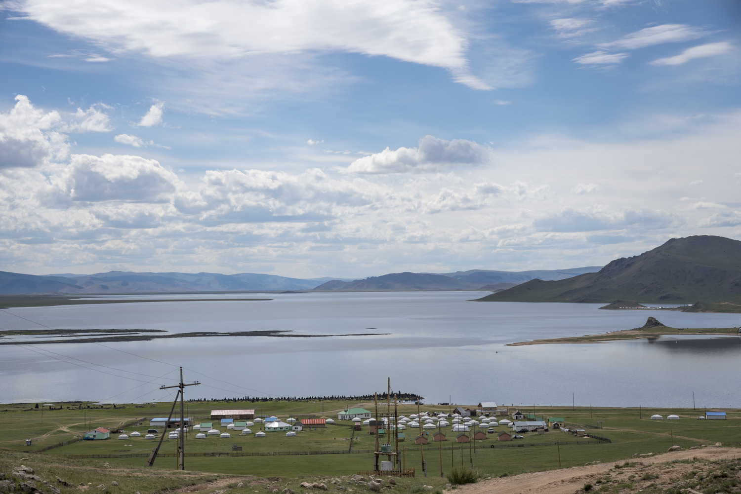 Terkhiin Tsagaan Lake in Central Mongolia