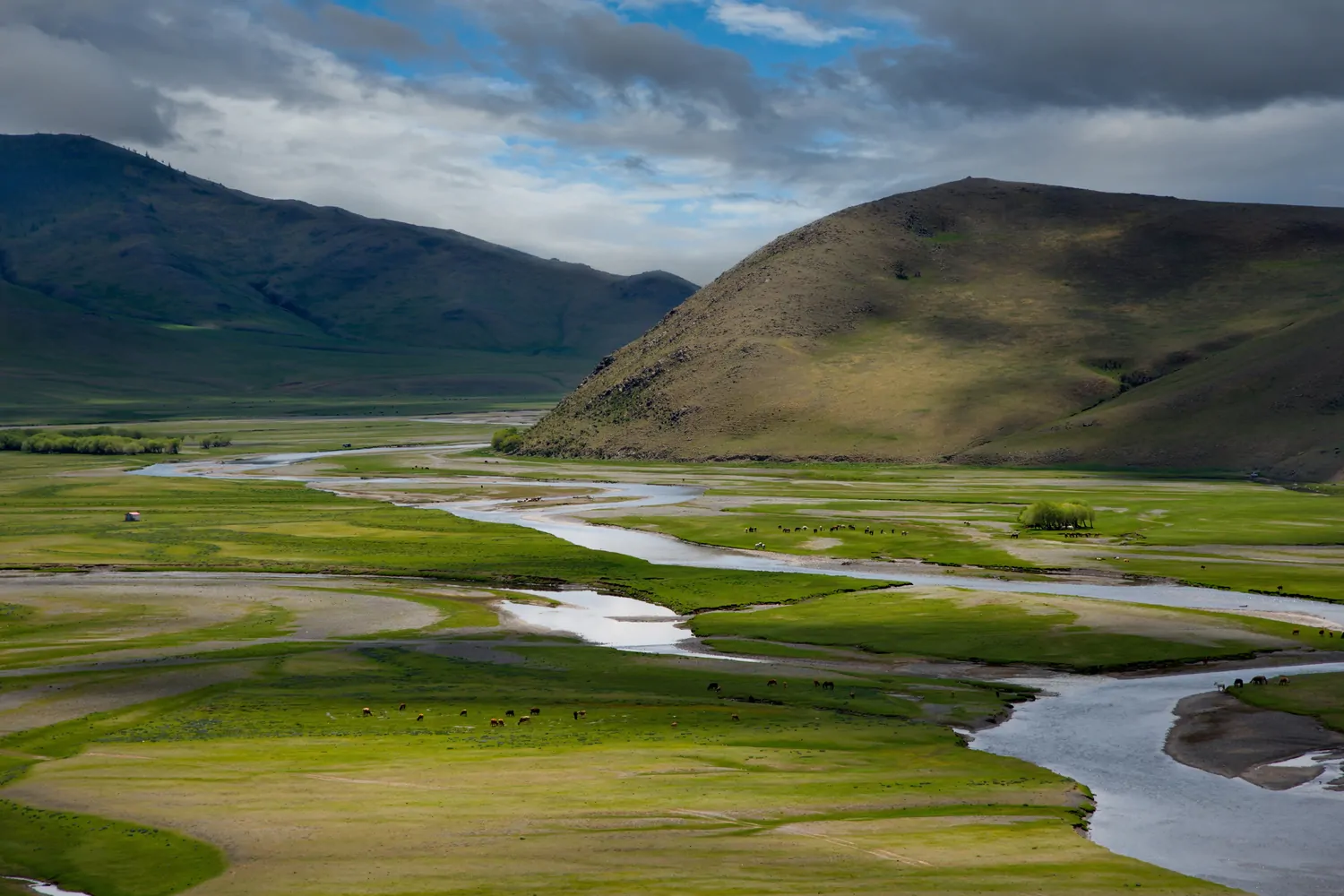 the UNESCO world heritage site Orkhon river valley