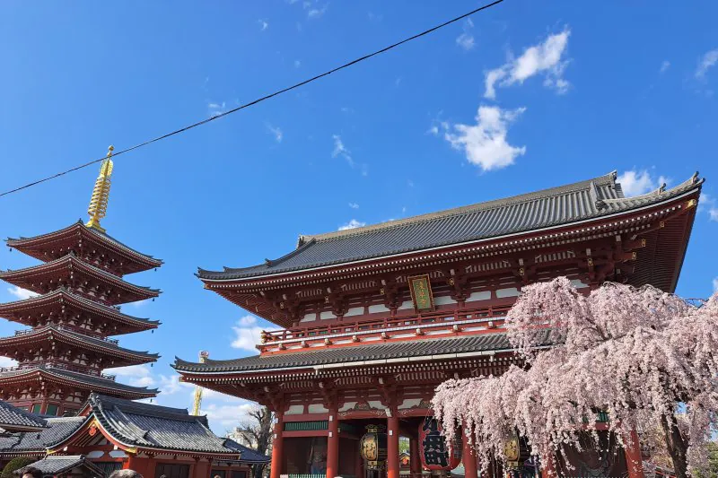 the iconic Sensō-ji Temple in the Asakusa district of Tokyo Japan