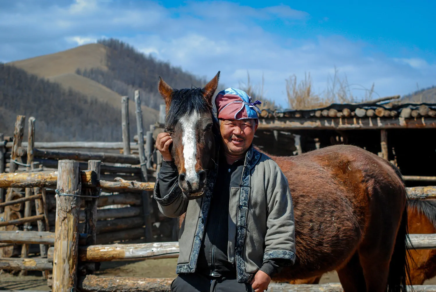 A nomad with his horse | Nomadic Family tours