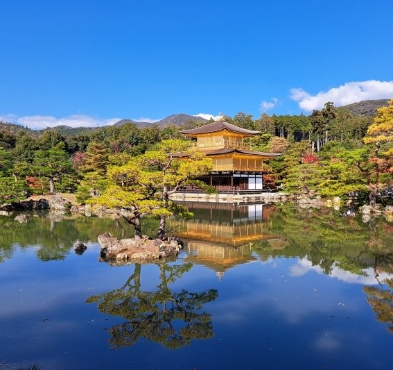 Kinkaku-ji also known as the Golden Pavilion  in Kyoto Japan